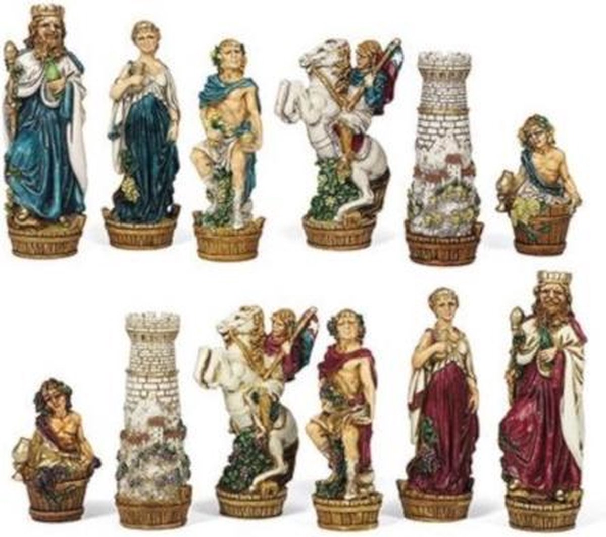 Dal Negro Schaaksstukken Bacchus Big 118 Mm Hout 32-delig