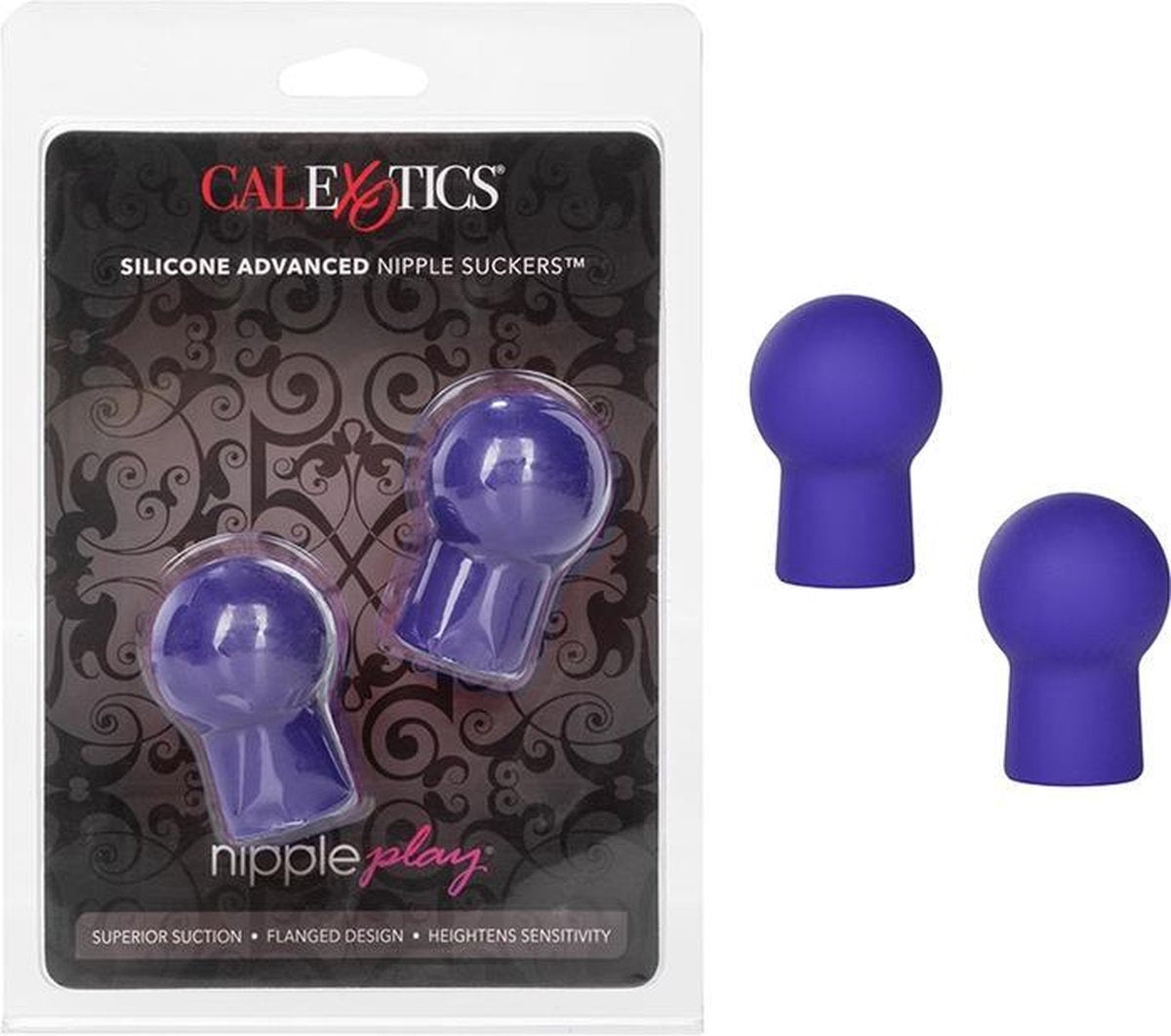 Nipple Play® Silicone Advanced Nipple Suckers - Purple - Clit & Nipple Suckers -