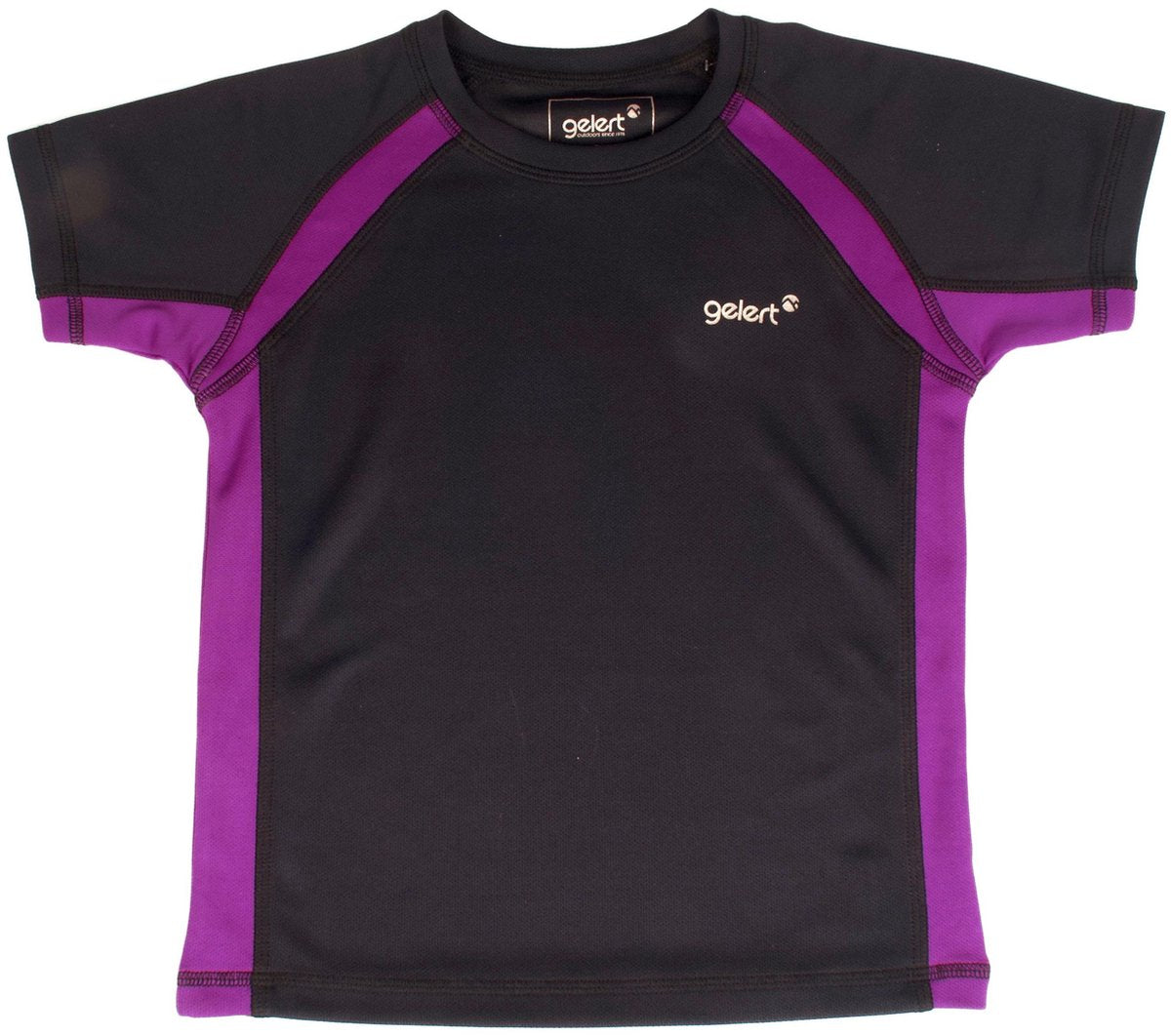 Gelert Kinder T-shirt | Unisex | Zwart/Paars | Maat 116 (5-6 jaar)