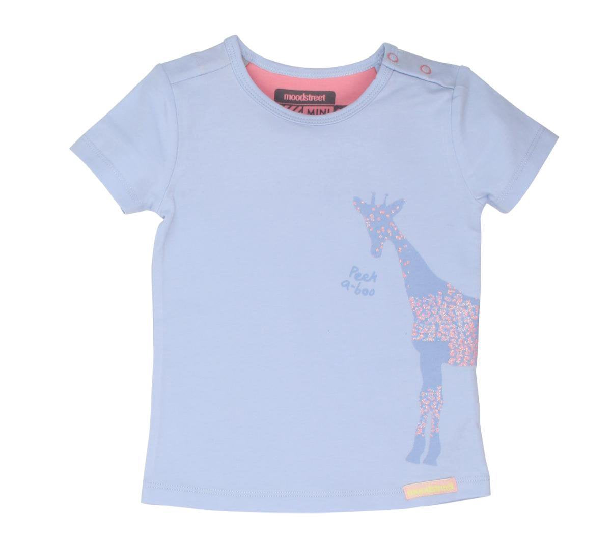 Moodstreet Meisjes T-shirt - Soft Lavender - Maat 80