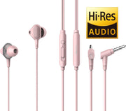 Tuddrom H3 Roze - Hi-Res In Ear Oordopjes met Microfoon - Dual High Quality Dynamic Drivers - 2 Jaar Garantie