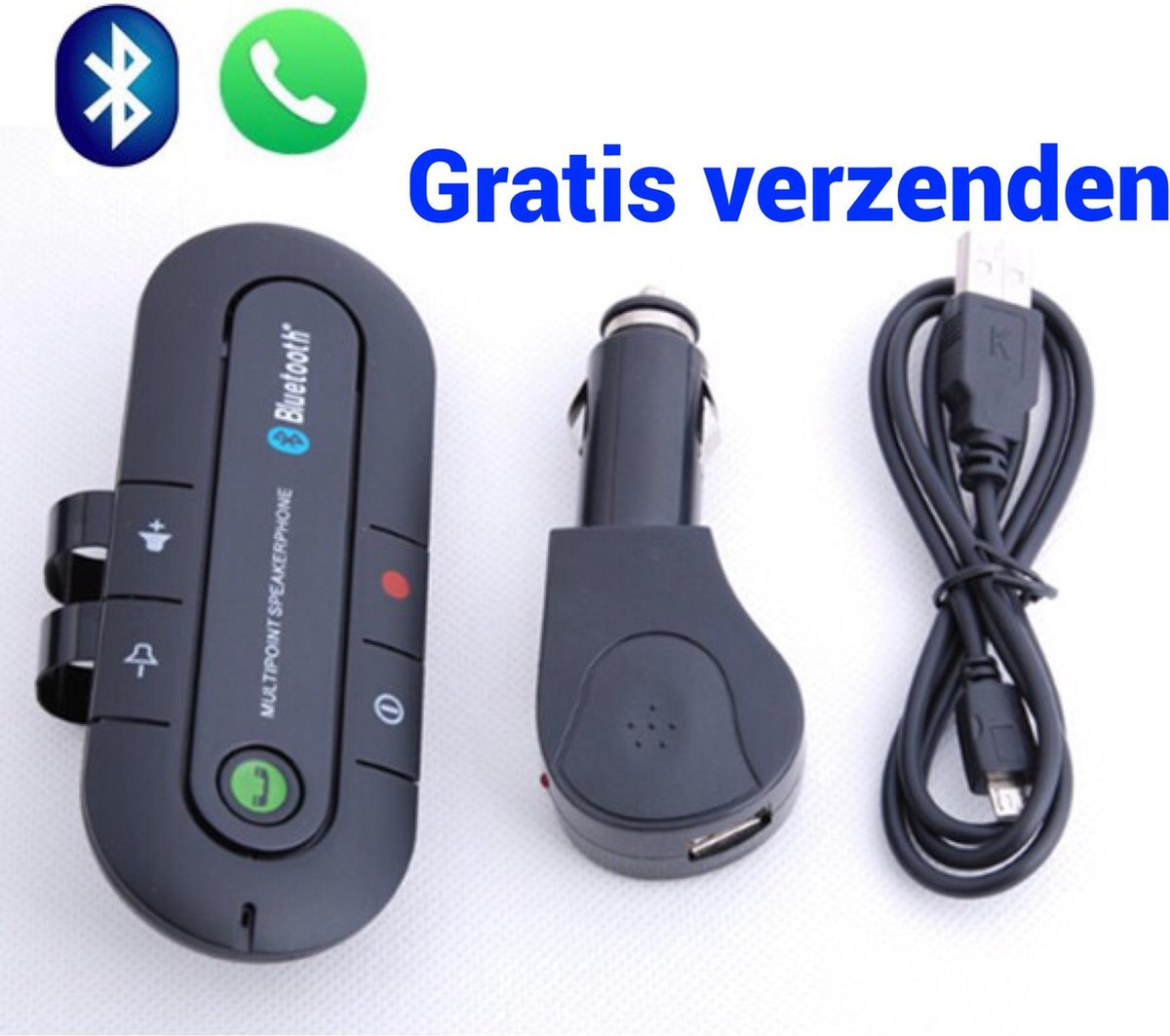 Saizi Universele bluetooth carkit voor handsfree bellen
