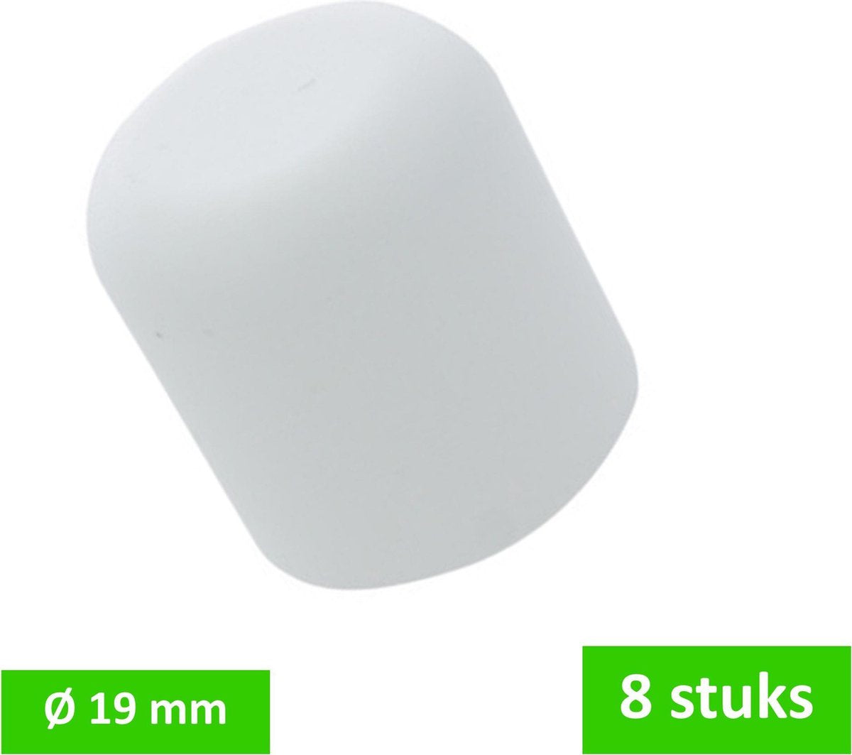 DELTAFIX peerdoppen Ø 19 mm | wit | 8 STUKS