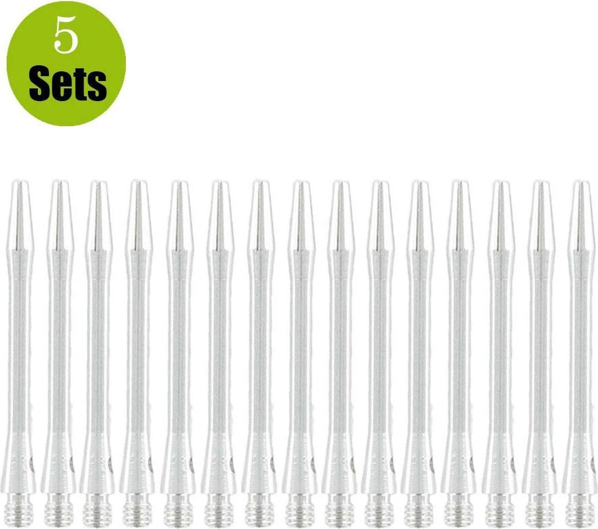 Aluminium Dart Shafts - Zilver - In Between - (5 Sets)