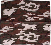 Bandana/Doek Camouflage gr/w/br/zw 50x50