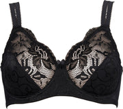 Elbrina Kanten Vrouwen Beha - Zwart - Maat 90G