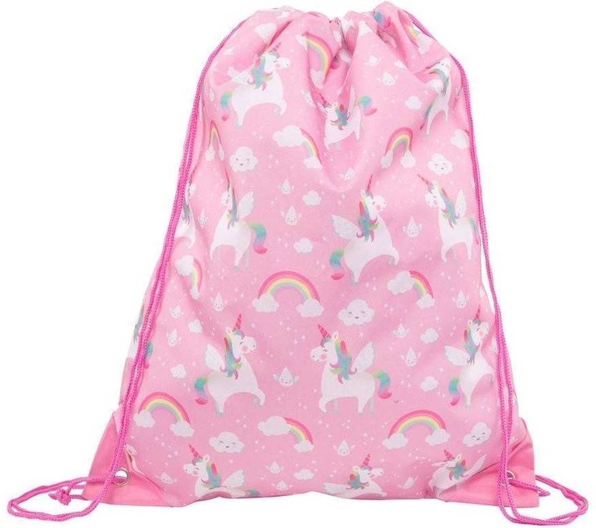 Trekkoordtas eenhoorn zwemtas / turnzak Rainbow Unicorn | Sass & Belle