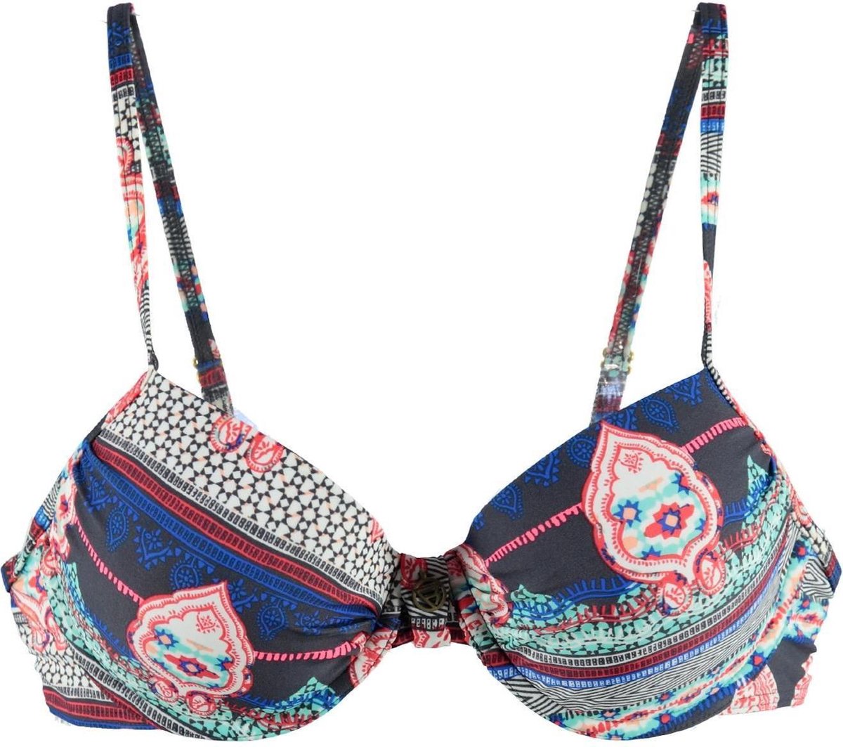 Brunotti Woodpecker - Bikinitopje - Vrouwen - Maat 36C - Coal Grey