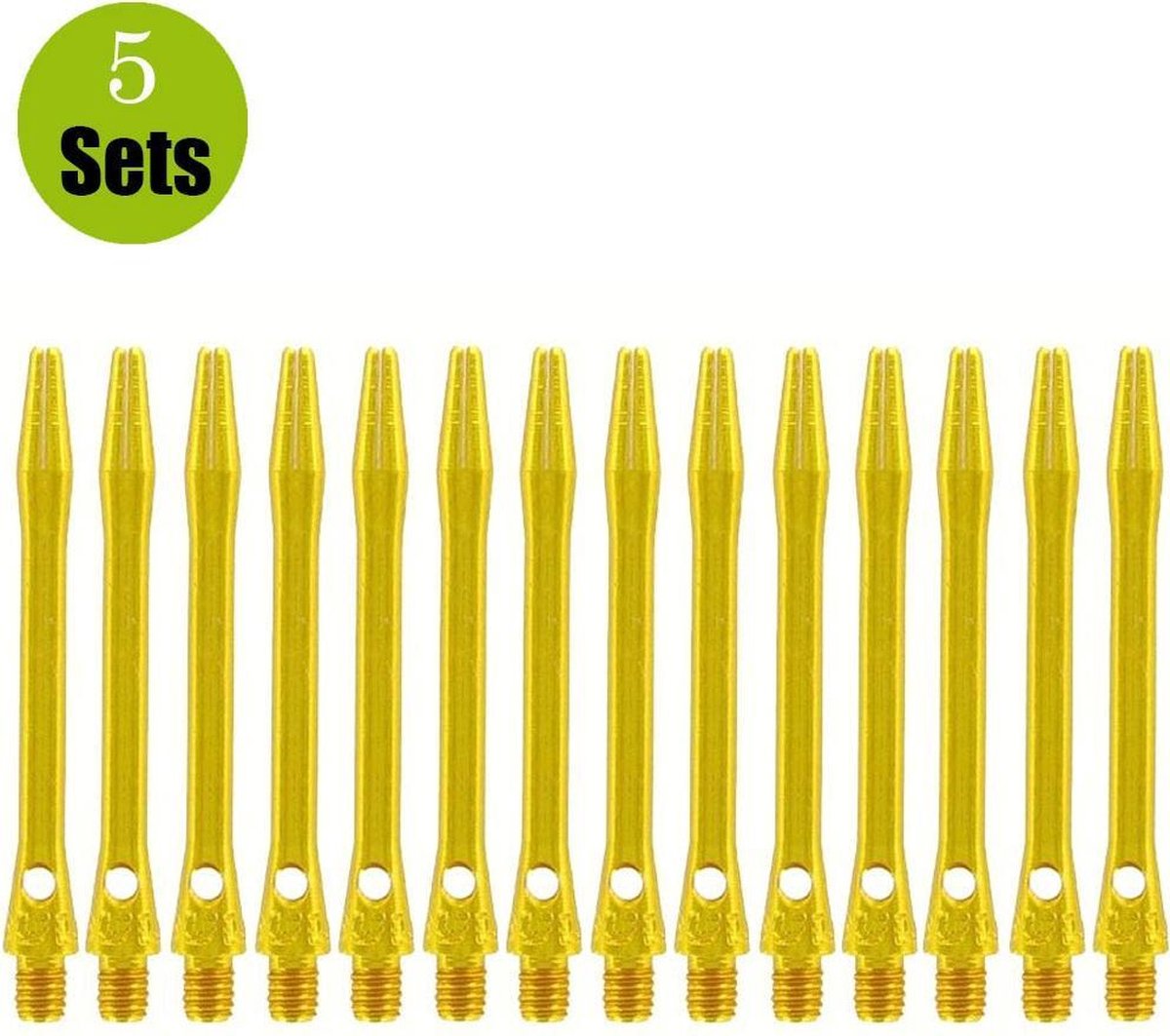 Aluminium Dart Shafts - Goud - Short - (5 Sets)