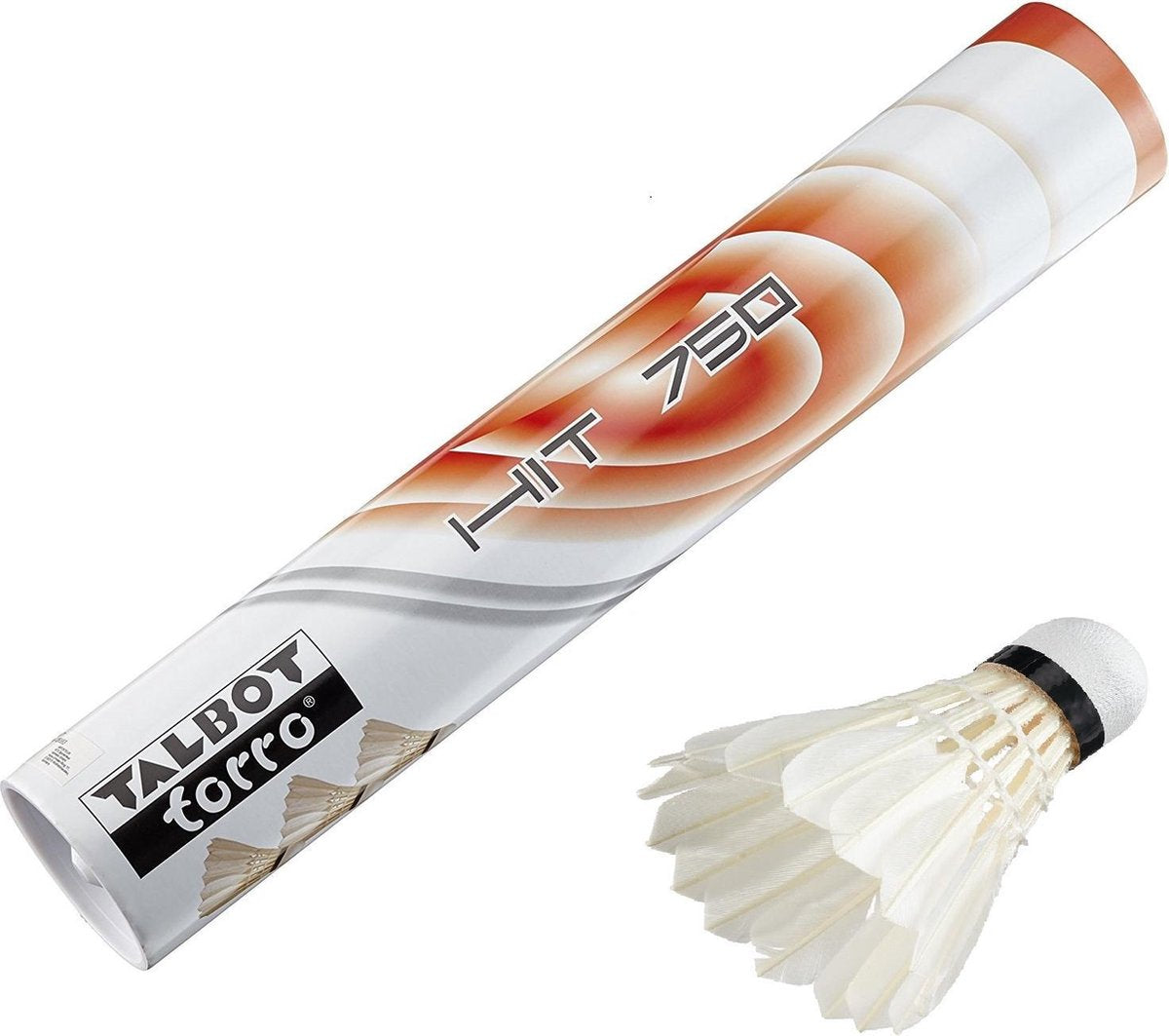 Talbot Torro Badminton Shuttles Hit 750 Wit 12 Stuks