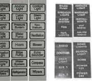 chakelpaneel labels/stickers (22x11mm) wit (GS41465)