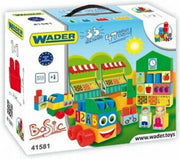 Wader Bouwblokken Middle Blocks Basic 33-delig