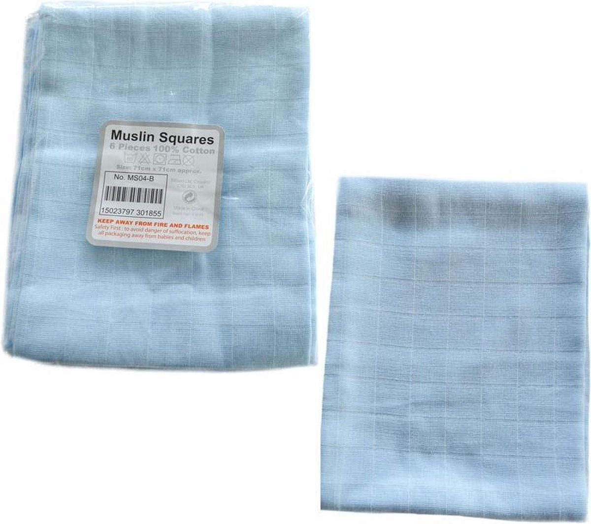 Soft Touch Hydrofiele Doeken 6 Stuks Blauw