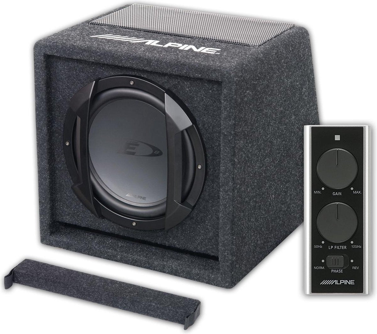 Alpine SWE-815 subwoofer 100 W Actieve subwoofer Zwart