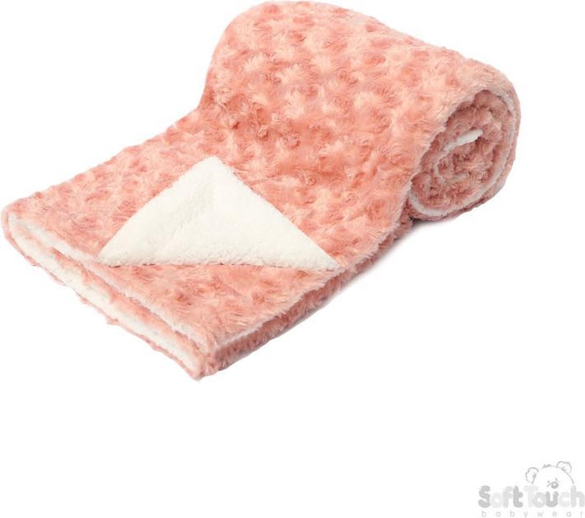 Soft Touch Deken Deluxe Rose Mink 70 X 100 Cm Fleece Rosegoud