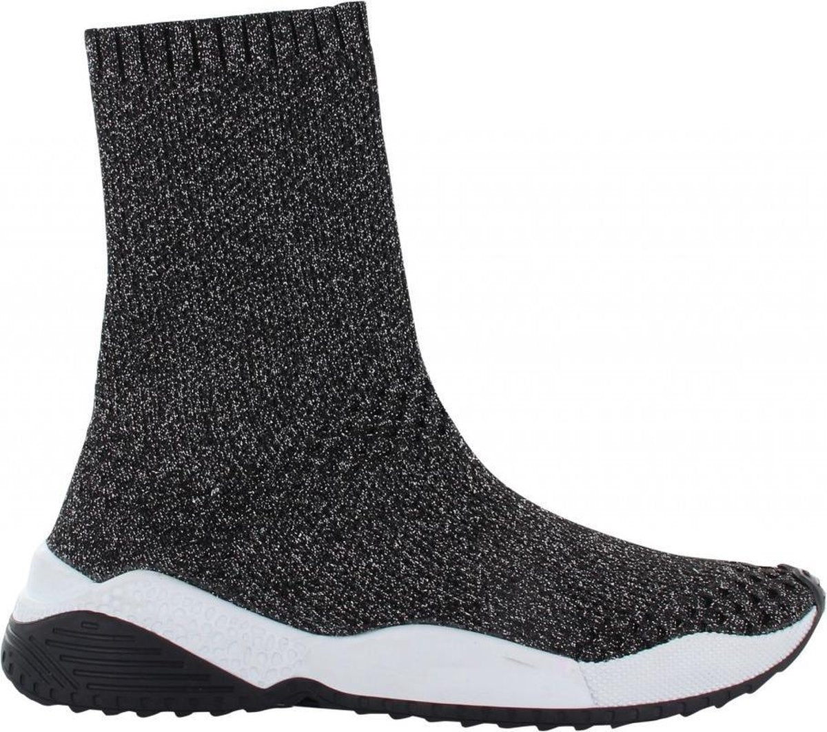 Tango | Isabel 1-c silver sock upper - black/white sole | Maat: 40