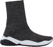 Tango | Isabel 1-c silver sock upper - black/white sole | Maat: 40