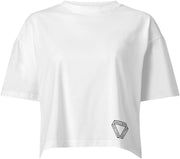 WALLIEN - Dames Short Sleeve T-Shirt - Zwart Logo op rug - Wit