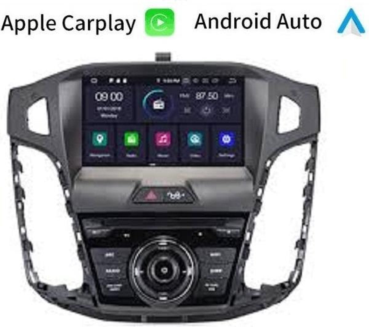 RVT5712 Android 10 Navigatie Ford Focus 2010-2015 dvd carkit usb carplay android auto