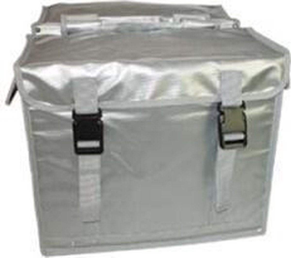 dubbele fietstas bisonyl 46L zilver