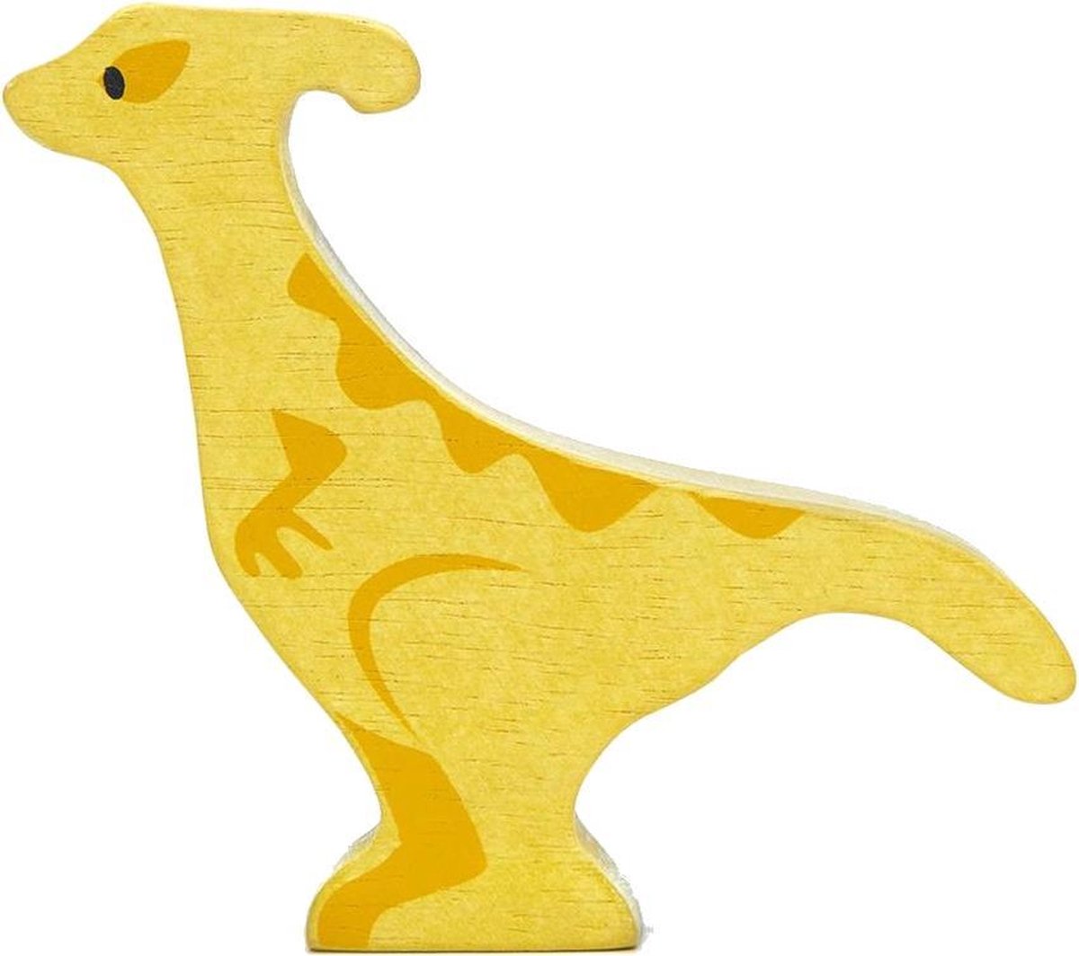 Tender Leaf Toys Dino Parasaurolophus 15 Cm Hout Geel