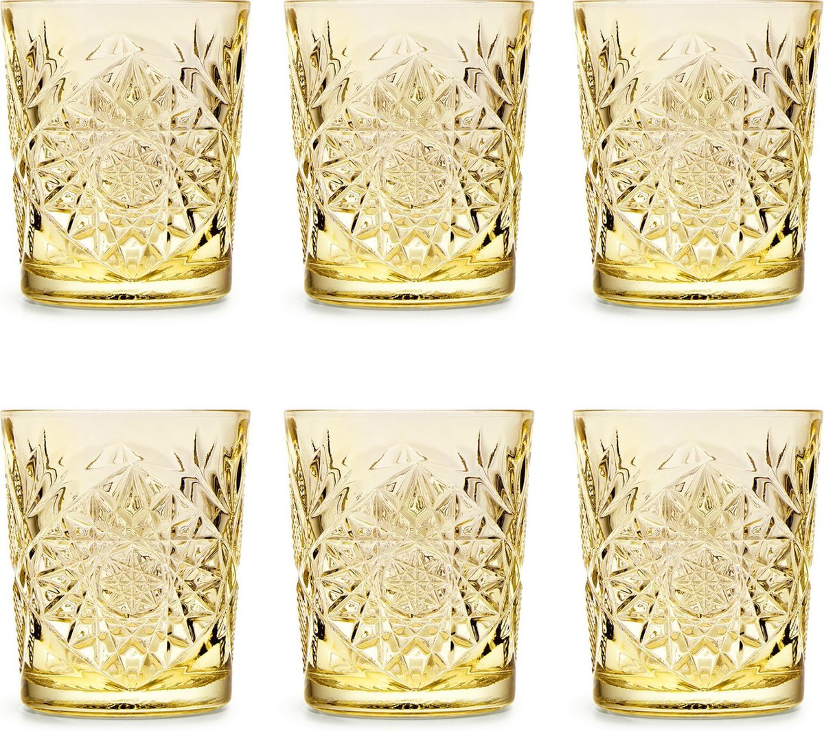 Libbey Drinkglas Hobstar Pale Yellow – 355 ml/ 35