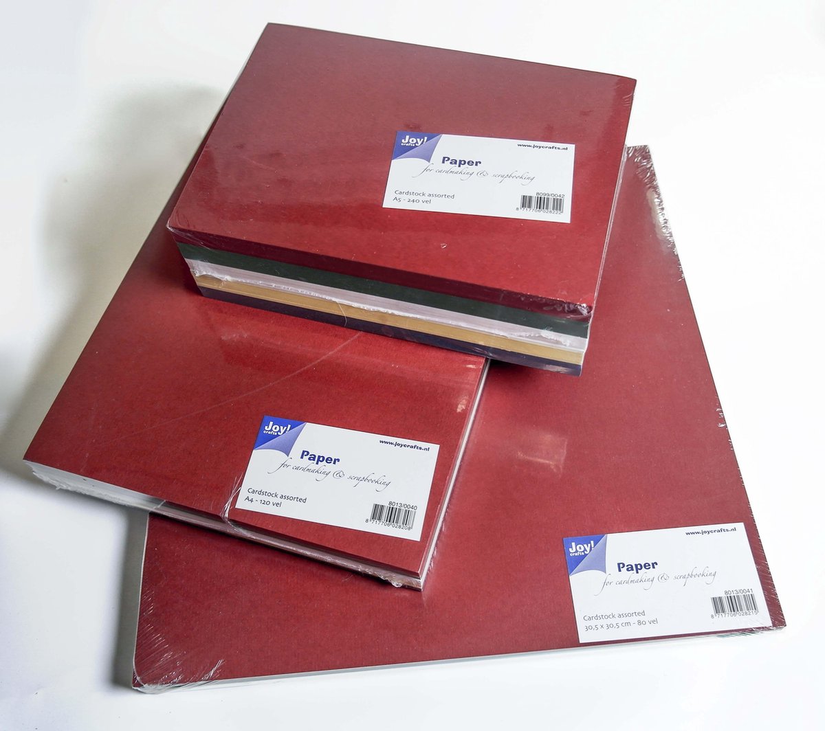 Joy!Crafts Papierset assorti/Papier blok A5/Papierblok A4/Papierblok 30