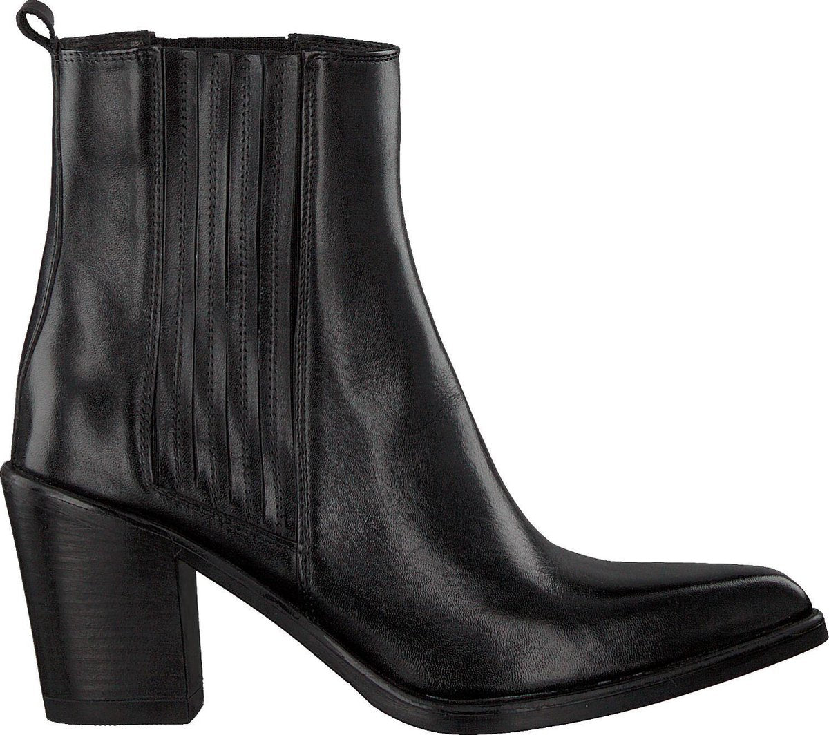 Notre-V 04a-201 Enkellaarsjes - Enkelboots - Dames - Zwart - Maat 41