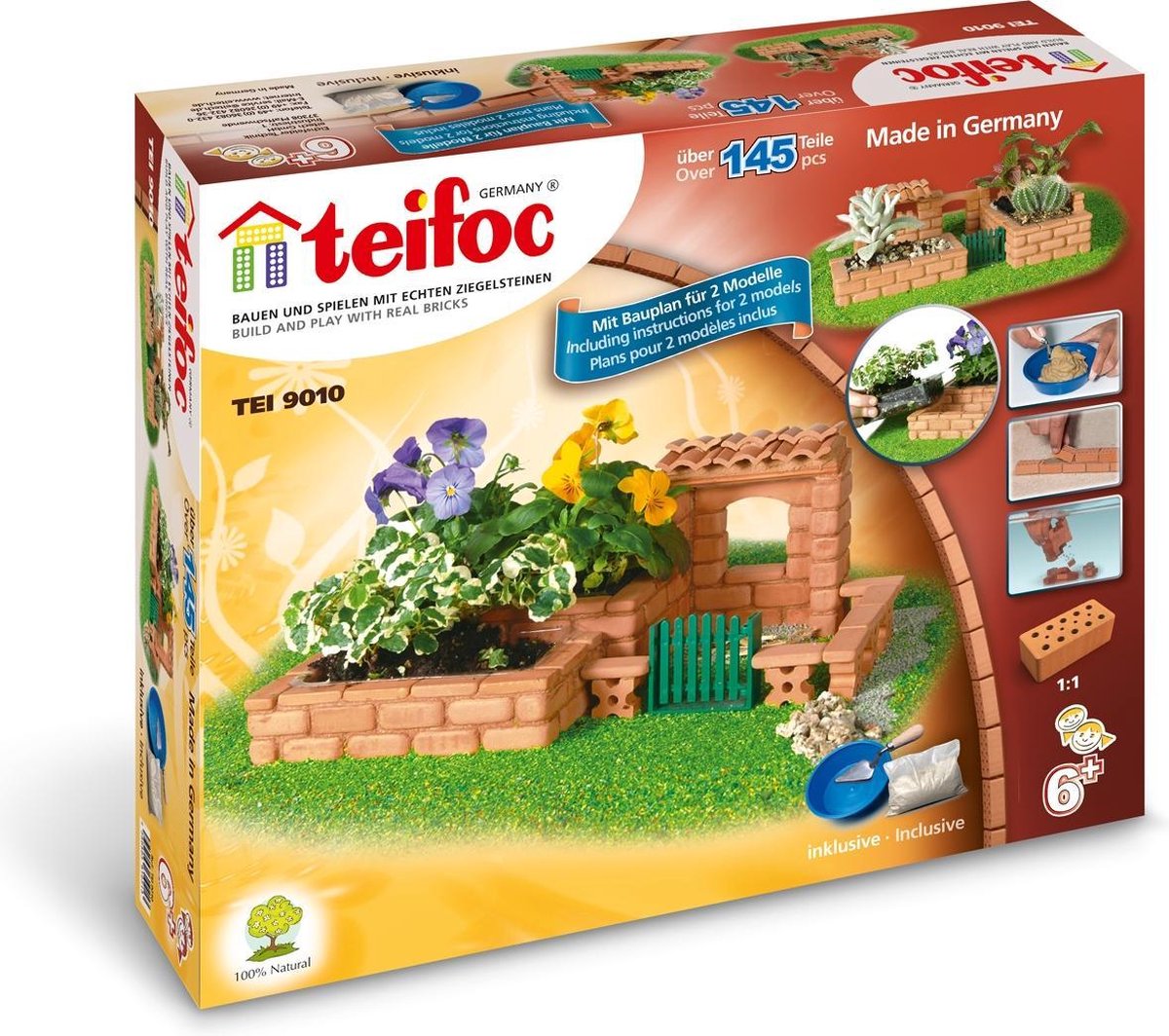 Teifoc Bouwdoos - Tuin Set - Inclusief Cement Kom