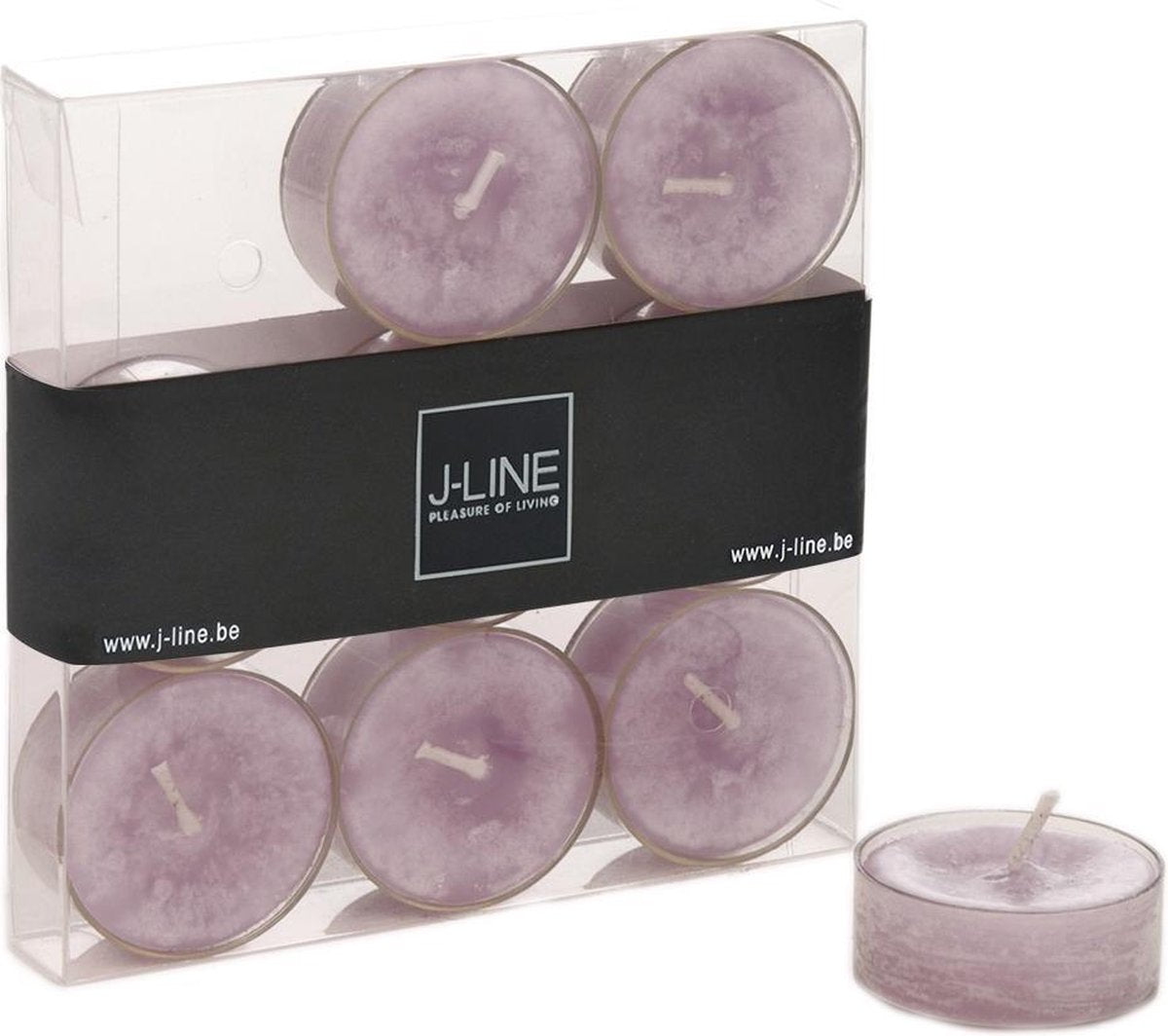 J-Line Doos 9 T-Licht Lavendel4h
