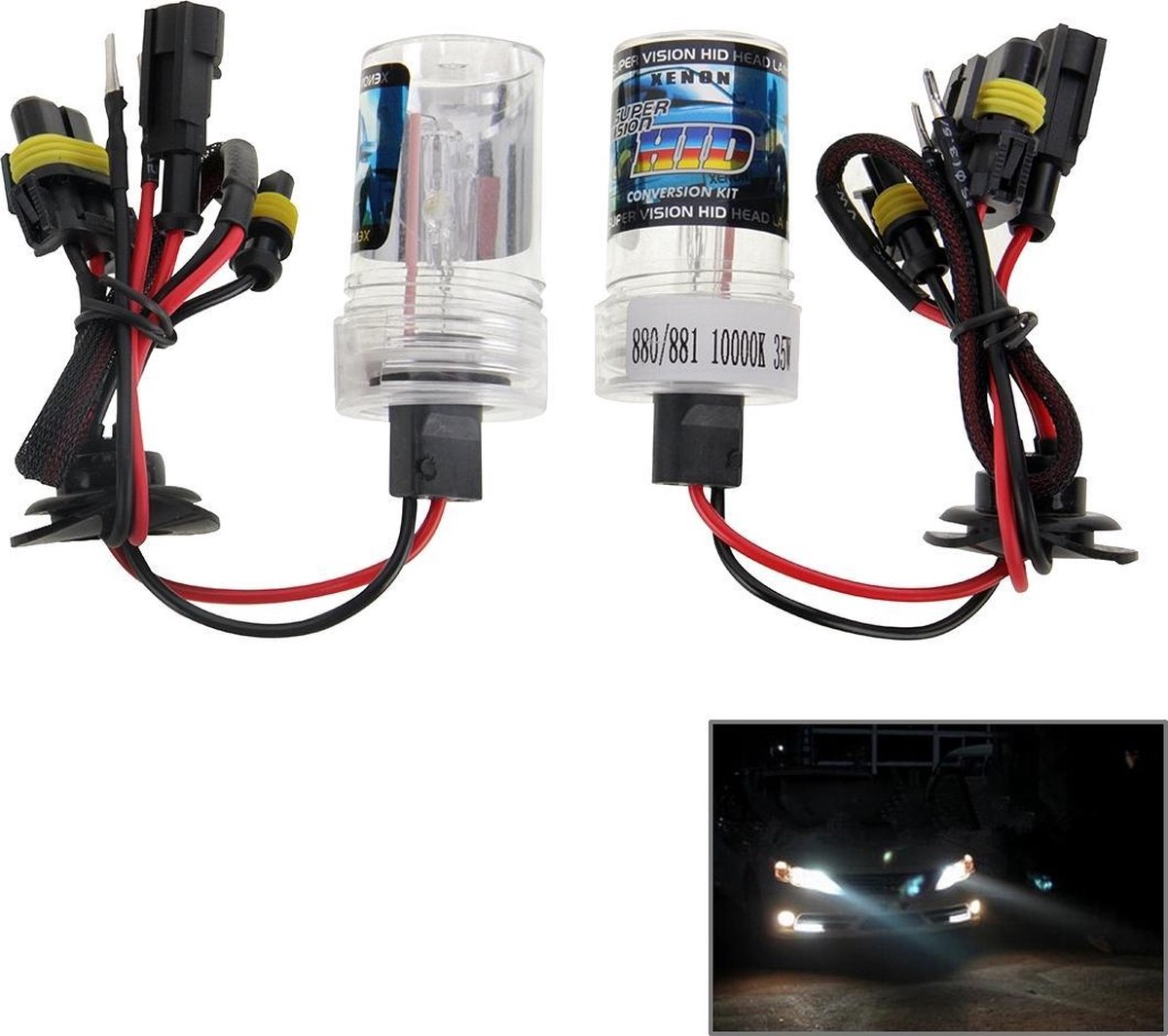 DC12V 35W H27 / 880/881 HID Xenon Light Single Beam Super Vision Waterdichte koplamp