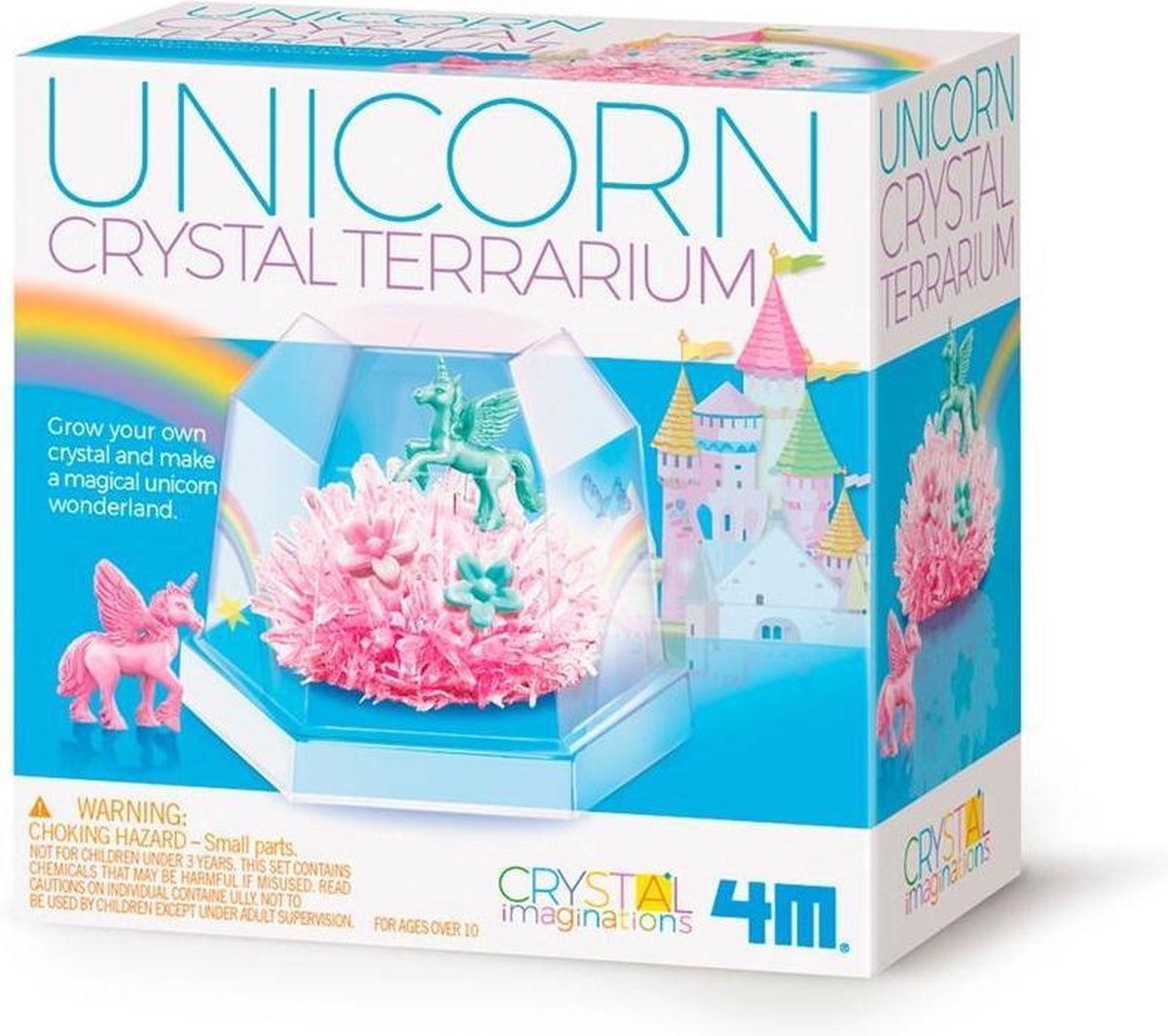 4m Eenhoorn Kristal Terrarium Meisjes 17 X 9 Cm Roze 10-delig