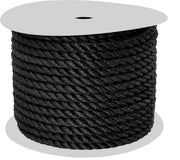 FES Landvast touw polypropyleen rol 14mm 91 meter zwart