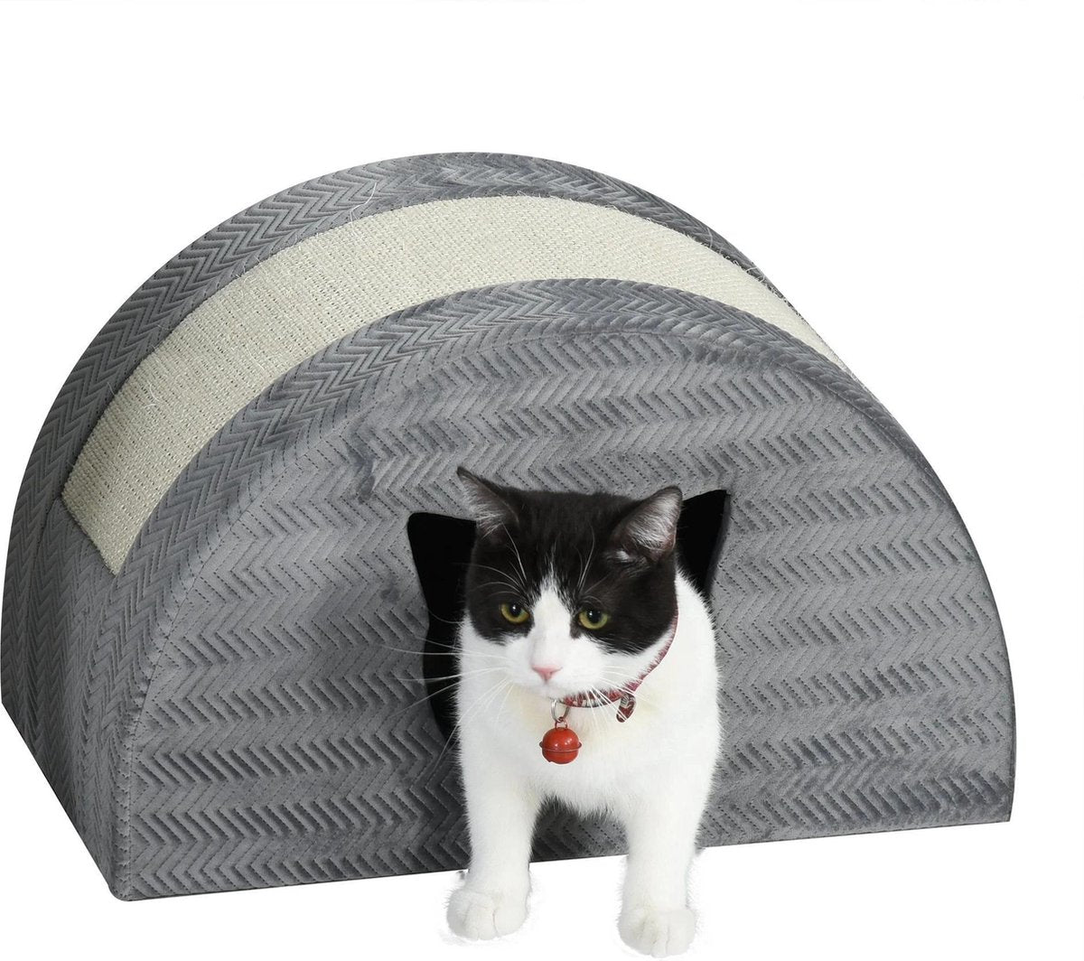 Nancy's Delray Beach Kattenhuis - Kattenverblijf - Kattenopvang - Pluche- Grijs - 48