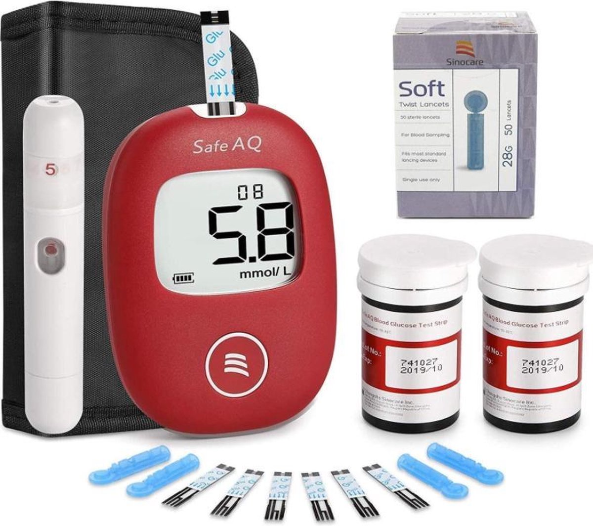 Sinocare - 5 seconden result Bloedglucosemeter