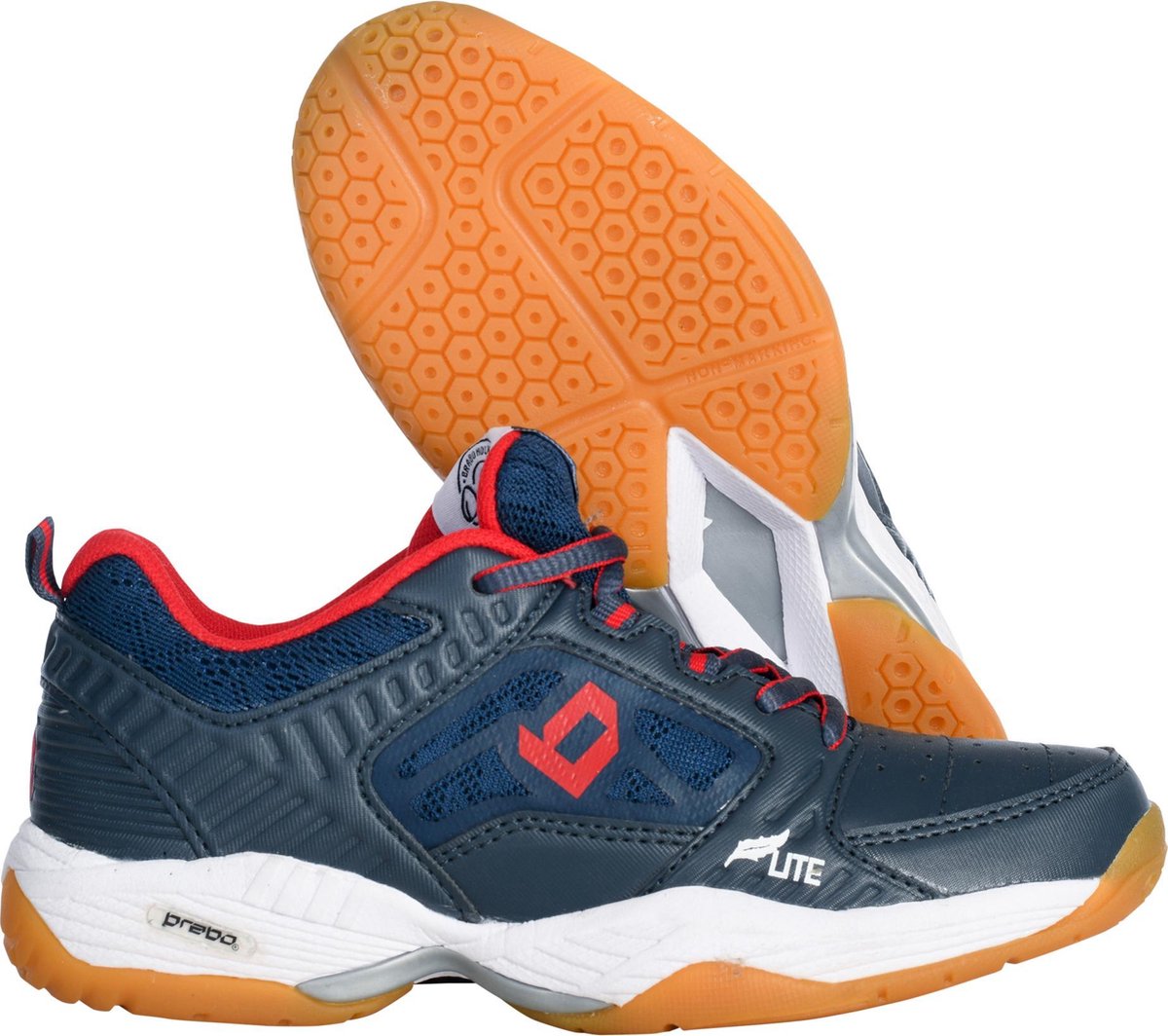 Brabo Tribute Indoor Unisex Hockeyschoenen - Navy/Red - Maat 35