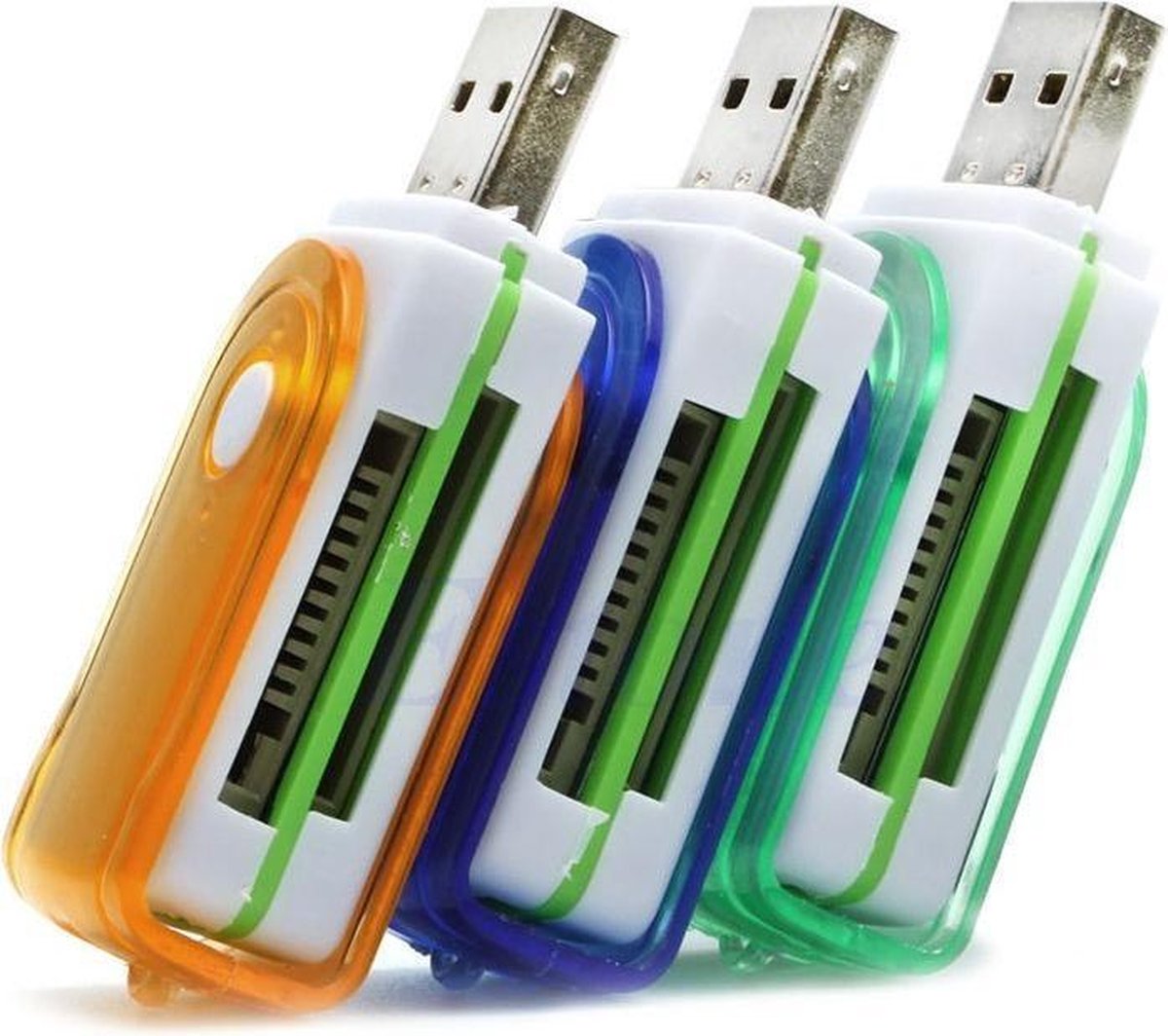 1 Stuk - Card Reader Adapter 4 in 1 USB2.0 M2 SD SDHC SD TF