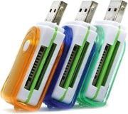 1 Stuk - Card Reader Adapter 4 in 1 USB2.0 M2 SD SDHC SD TF