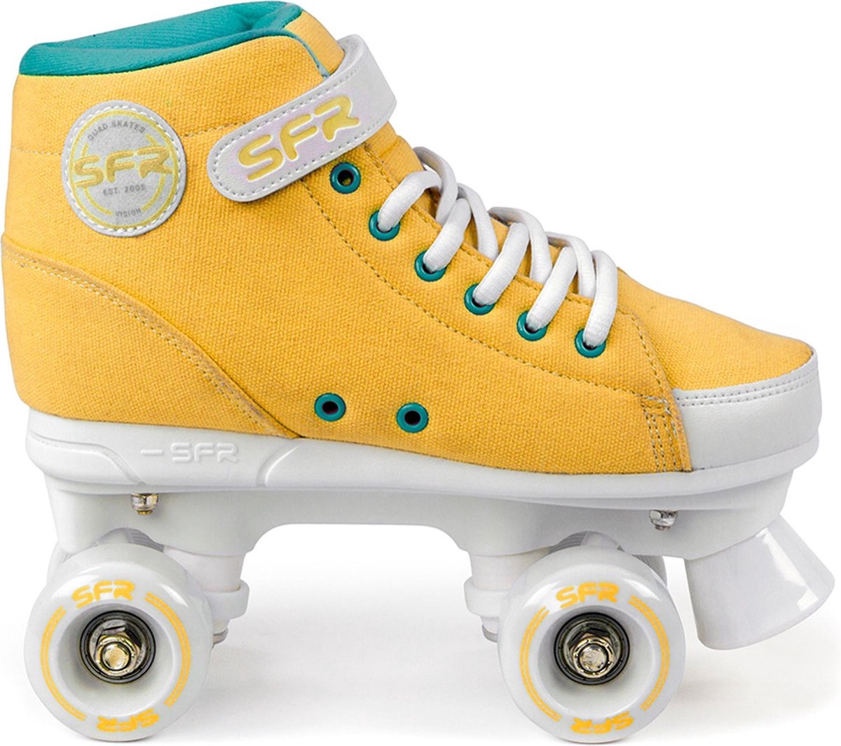 SFR Rolschaatsen - Maat 34Kinderen - geel/ groen/ wit