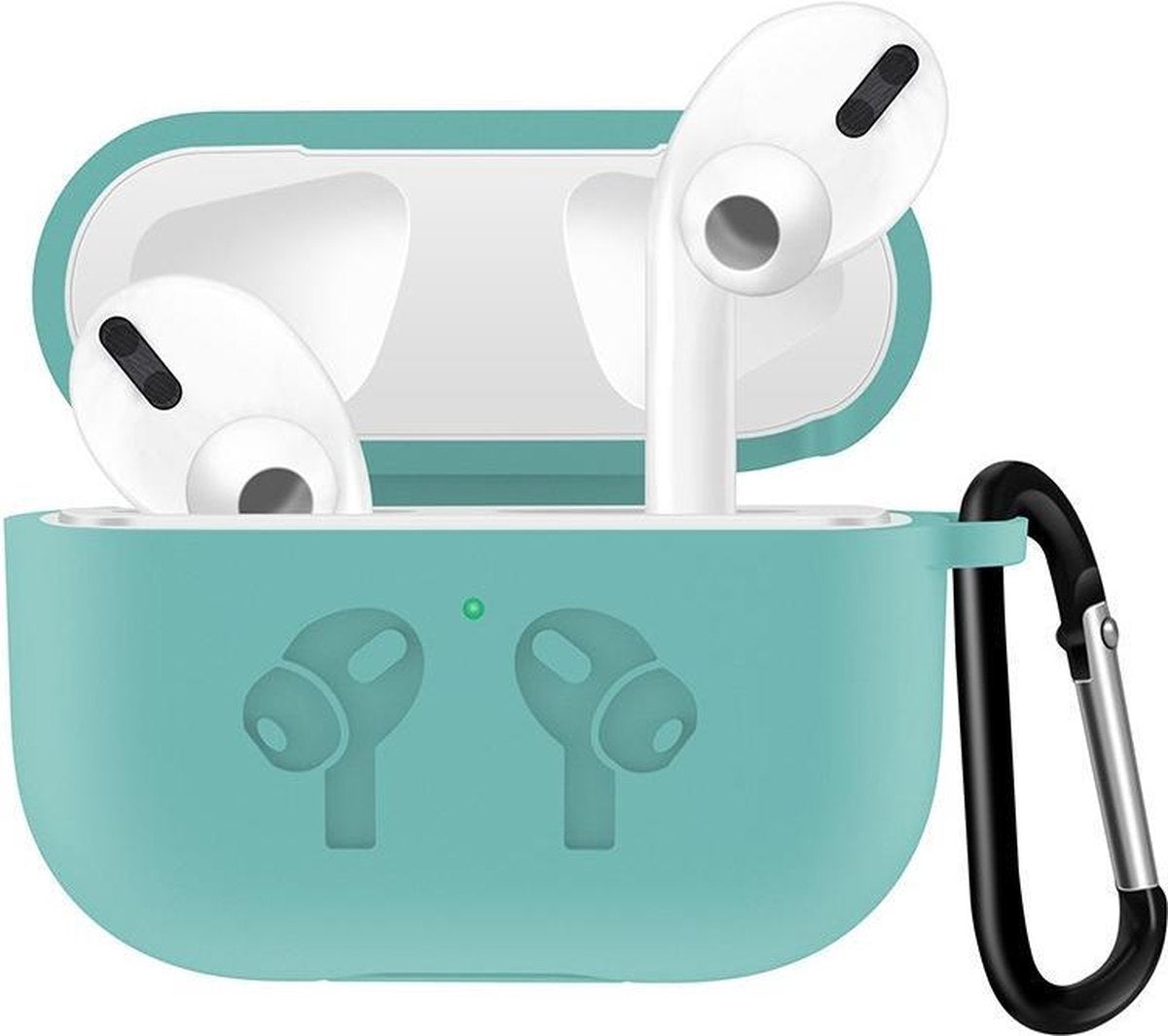 Case Cover Voor Apple Airpods Pro- Turquoise Watchbands-shop.nl