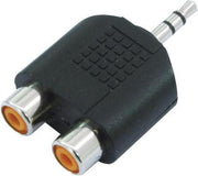 OMNITRONIC Adapter 2xRCA(F)/3.5 Jack stereo 10x