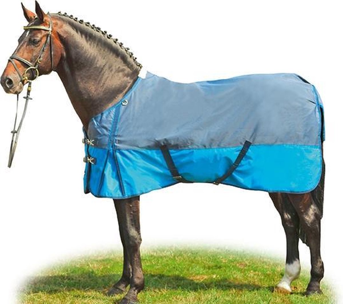HKM Regendeken Professional - Blauw / lichtblauw 205