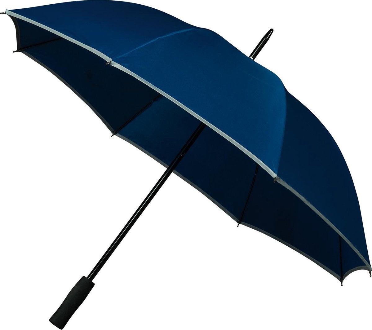 Falcone® Golfparaplu - Reflecterende Piping - Marineblauw
