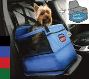 Hondenautozitje met luchtkussen voor honden tot 6 kg. - zwart