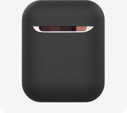 By Qubix - AirPods 1/2 hoesje Liquid series - Siliconen - Zwart - Schokbestendig - AirPods hoesjes