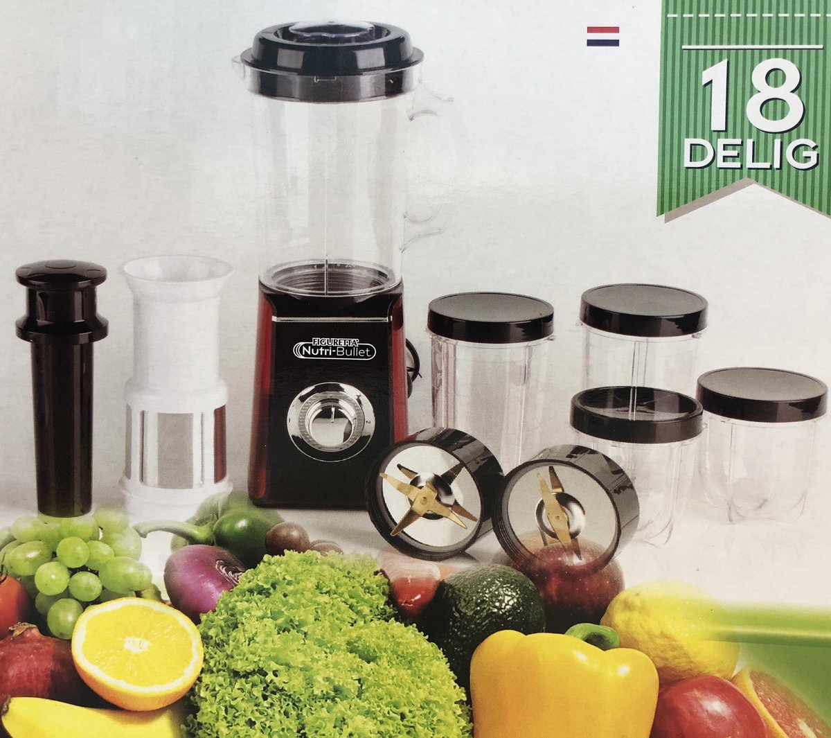 Figuretta Nutri-mixer - Blender - 18 delig