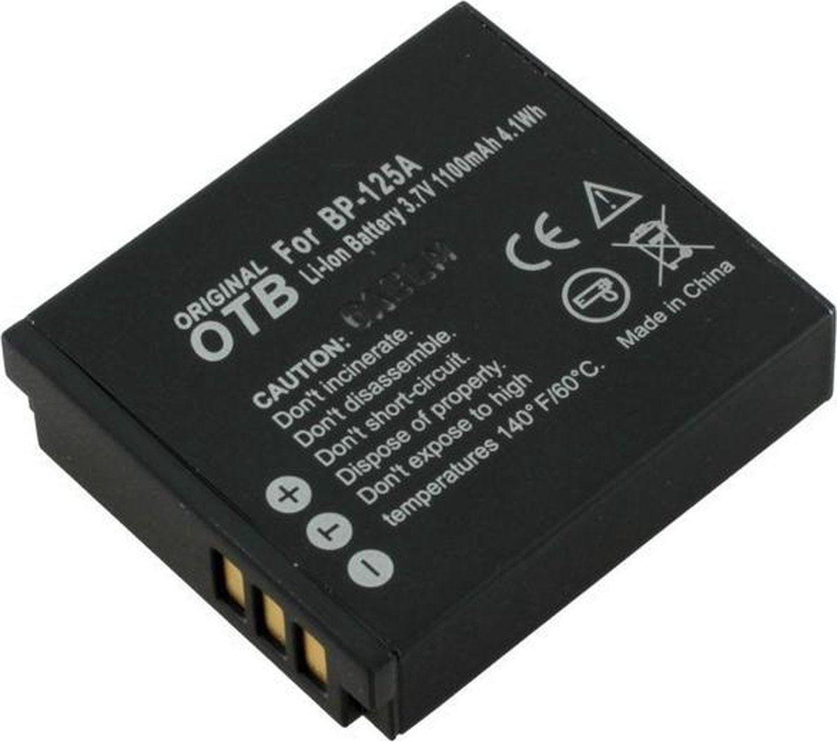 Accu voor Samsung IA-BP125A 1100mAh - Samsung HMX-M20 / HMX-Q10 / HMX-T10