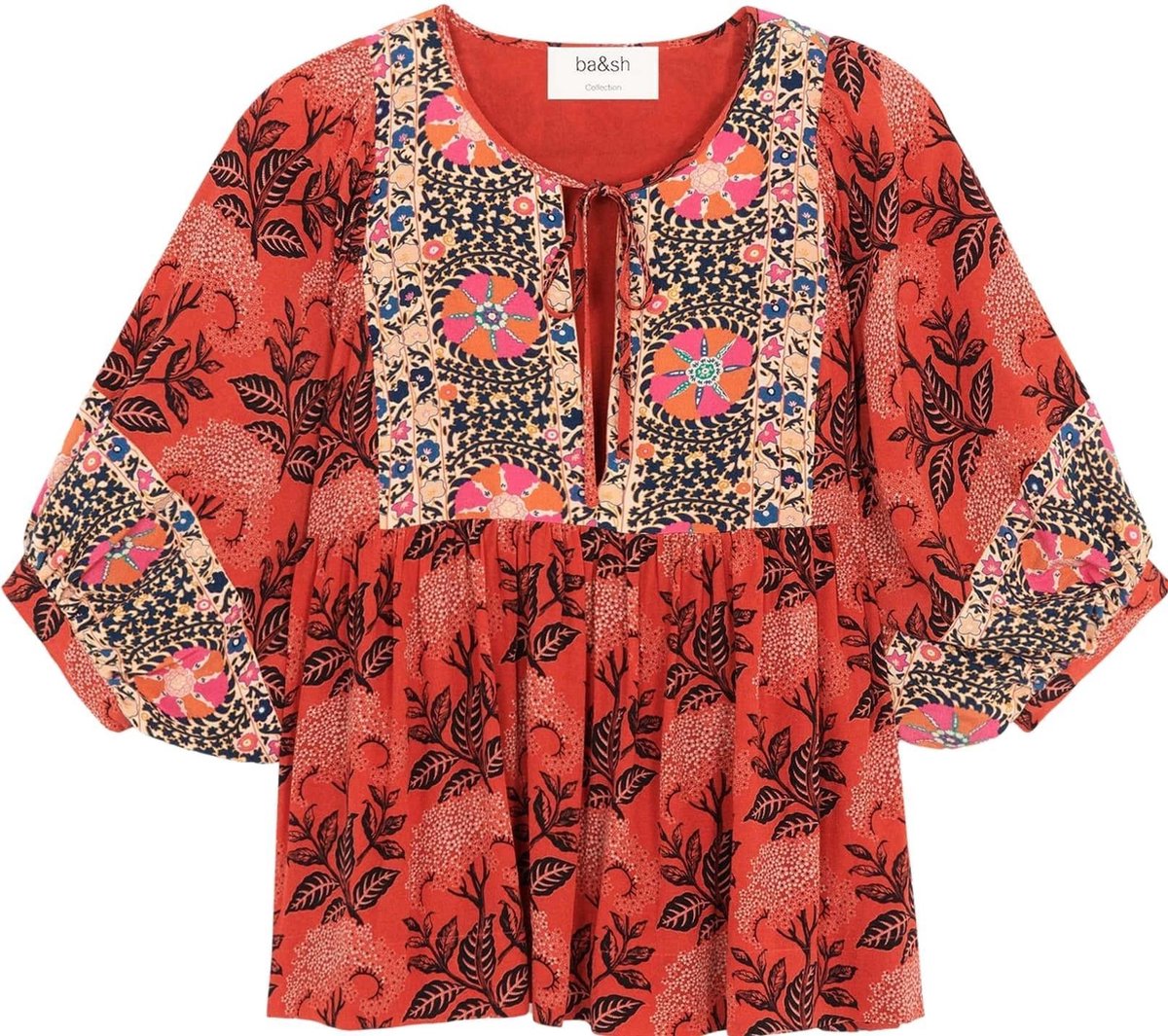 Ba&sh Garry Oranje Blouse  dames maat 34
