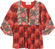 Ba&sh Garry Oranje Blouse  dames maat 34