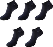 Sorprese Bamboe – enkelsokken heren – 5 paar – navy - sneakersokken heren – sokken heren – sokken heren 39 46 - bamboe sokken